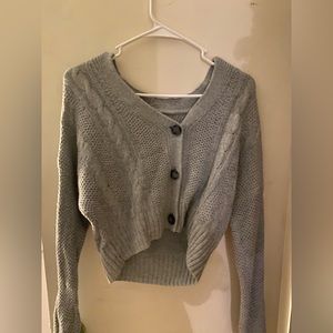 Cropped Cardigan Sweater